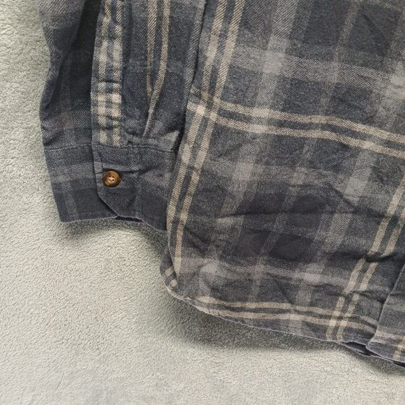 FIELD & STREAM Men Flannel Shirt Winter Button-Up Pocket Casual Plaid MEDIUM - Picture 4 of 11